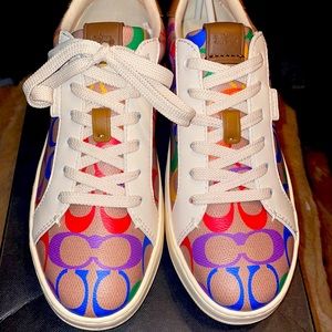 Coach Lowline Rainbow Sneakers size 7.5